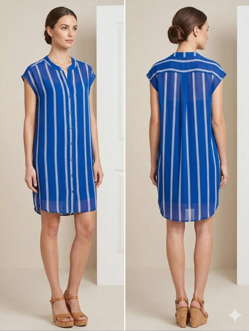 BB DAKOTA FUN Pop-over SHIRT DRESS‎ SIZE MEDIUM